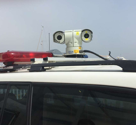 Samochodowa kamera laserowa PTZ / kamera dalekiego zasięgu z długimi pasmami podczerwieni