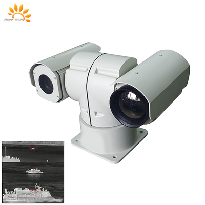 IP67 PTZ Kamery nadzoru podczerwonego H.264 Laser T-Shaped Dual-Sensor Thermal Camera