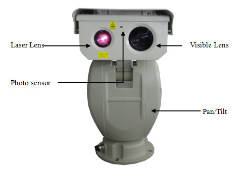 Zoom Noktowizor Dalekiego zasięgu Kamera laserowa na podczerwień Kamera PTZ CCTV Czujnik CMOS