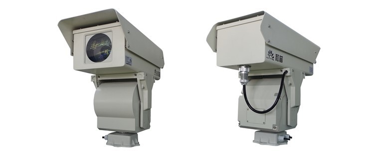10km PTZ Thermal Imaging CCTV Camera , Fog Penetration Security Surveillance Camera