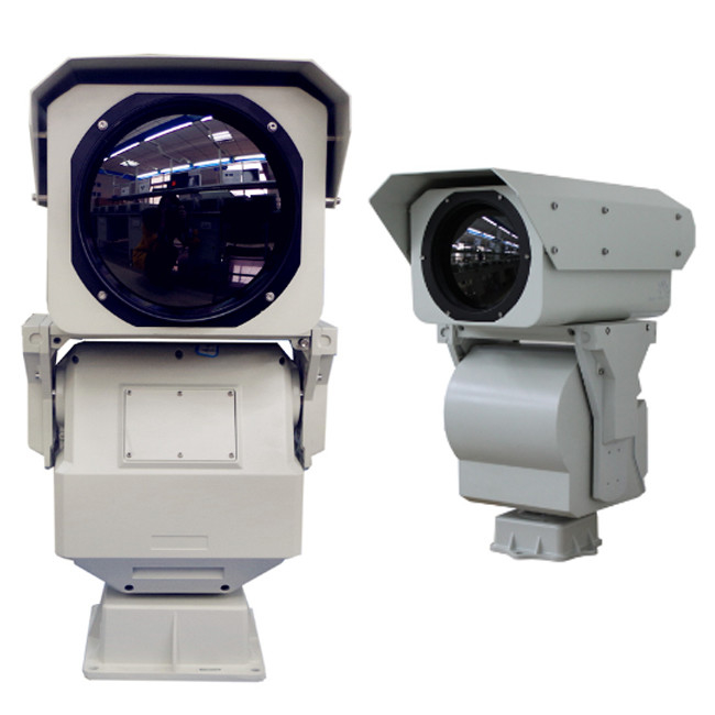 High Resolution Long Range Thermal Camera , Anti - Dust Perimeter Security Camera