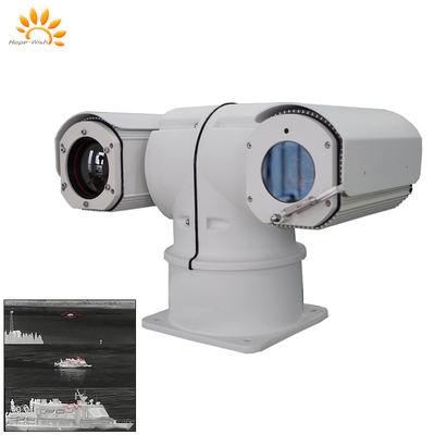 Precyzyjna kamera PTZ podczerwona Dual Sensor T Shape Thermal Camera Laser IP67 z zasięgiem 360 stopni